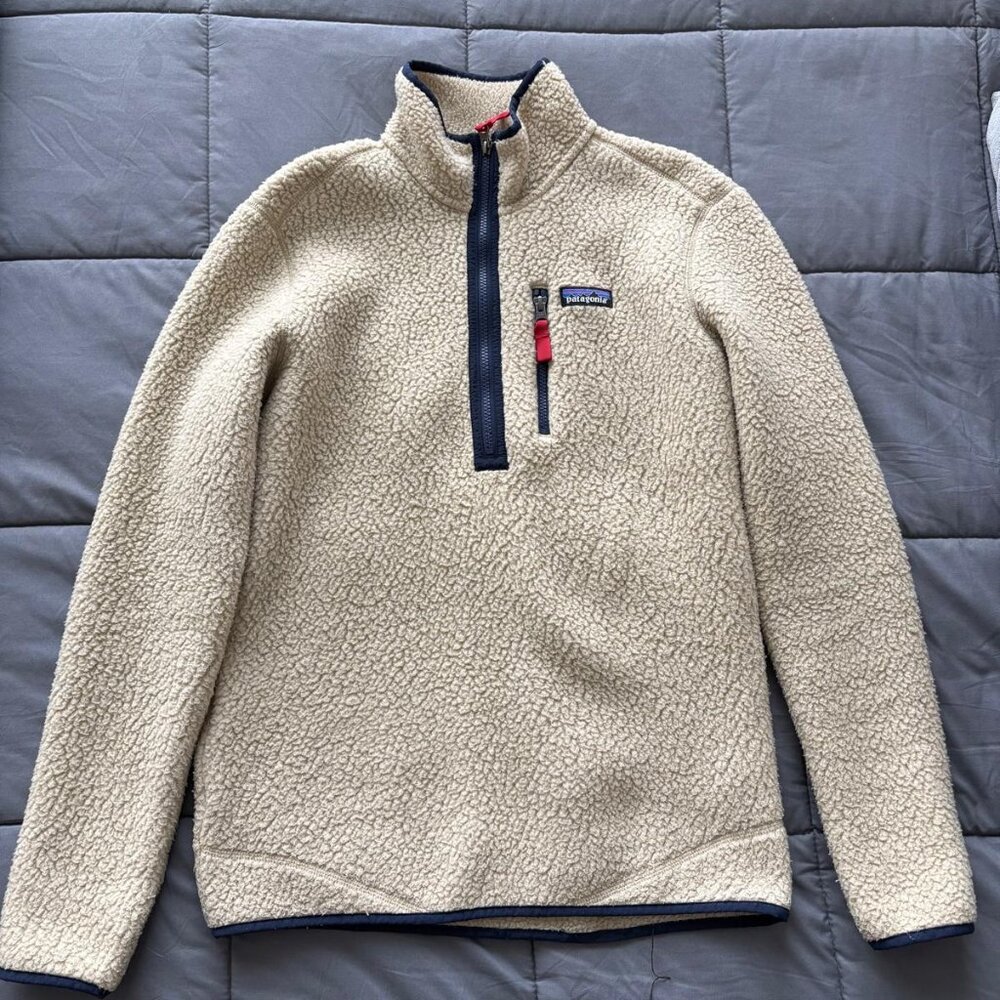 Patagonia Cream Retro Fleece Pullover